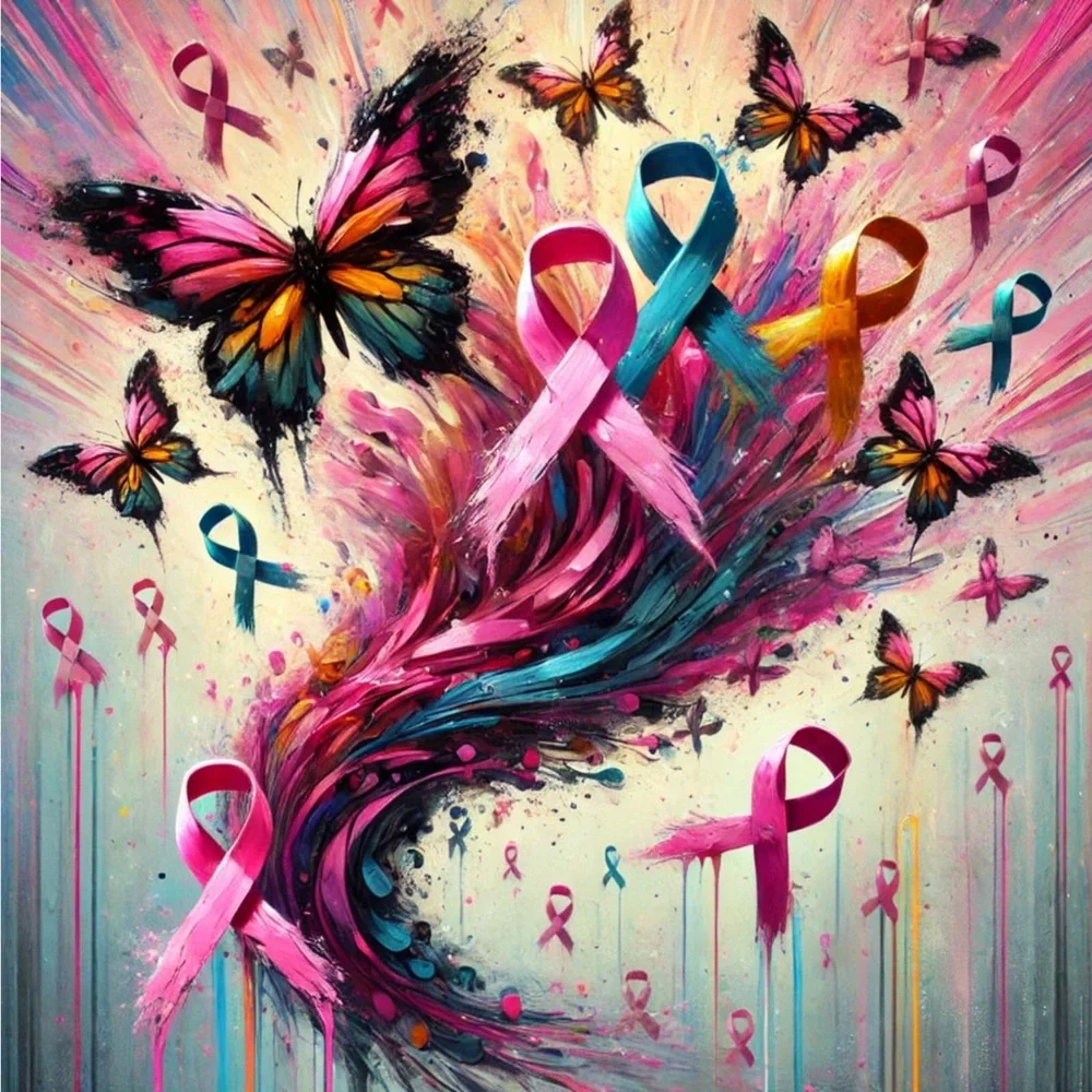 Pink and White Breast Cancer Awareness Month of October - Picture 7 of 12